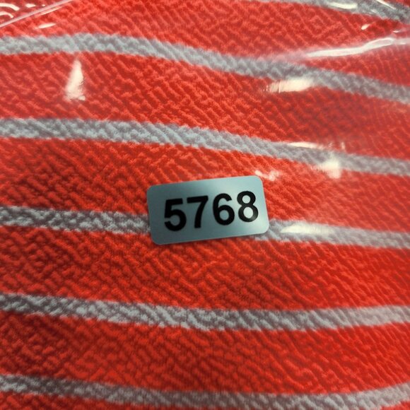 Women's Orange Bobbie Brooks Ladies Dress White Striped Short Sleeve Size S - Picture 11 of 11